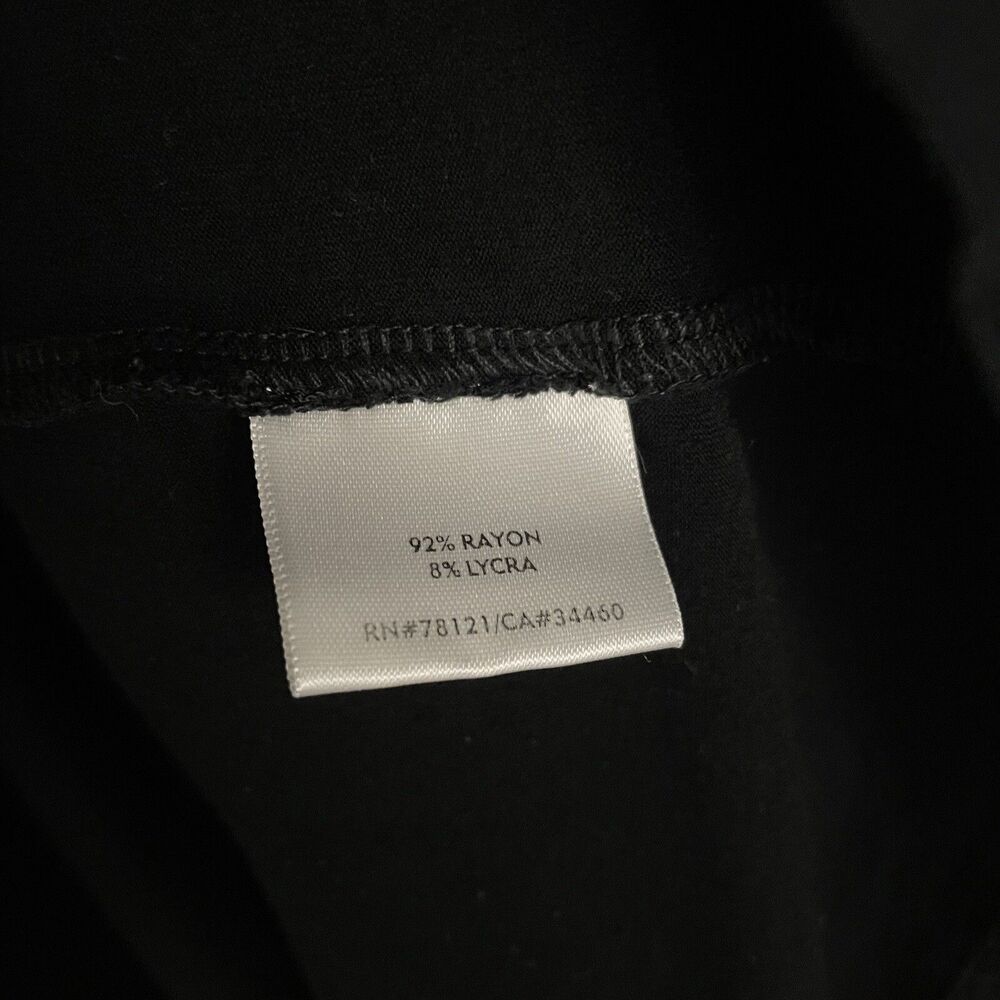 Eileen Fisher Size S Black Cowl Neck Oversized Boxy Lagenlook Elbow Sleeve Artsy - Picture 3 of 4